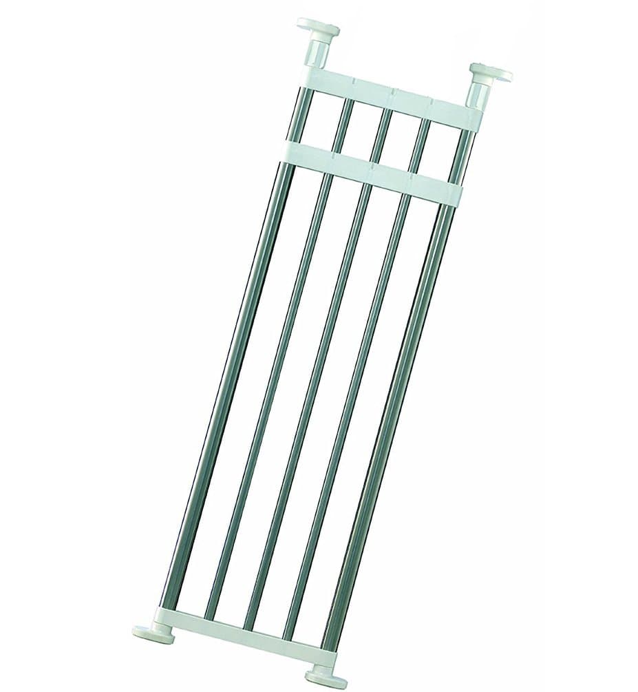 BAOYOUNI Expandable Cupboard Shelf Adjustable Wardrobe Storage Rack