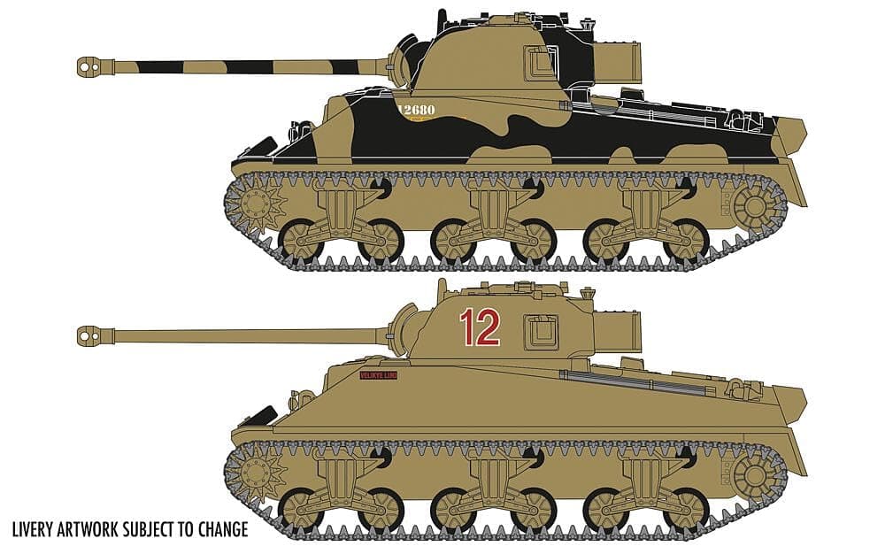 Model Set - A02341 Sherman Firefly Model Building Kit - Plastic Model Tank Kits for Adults & Children 14+, Set Includes Sprues & Decals - 1:72 Scale Model