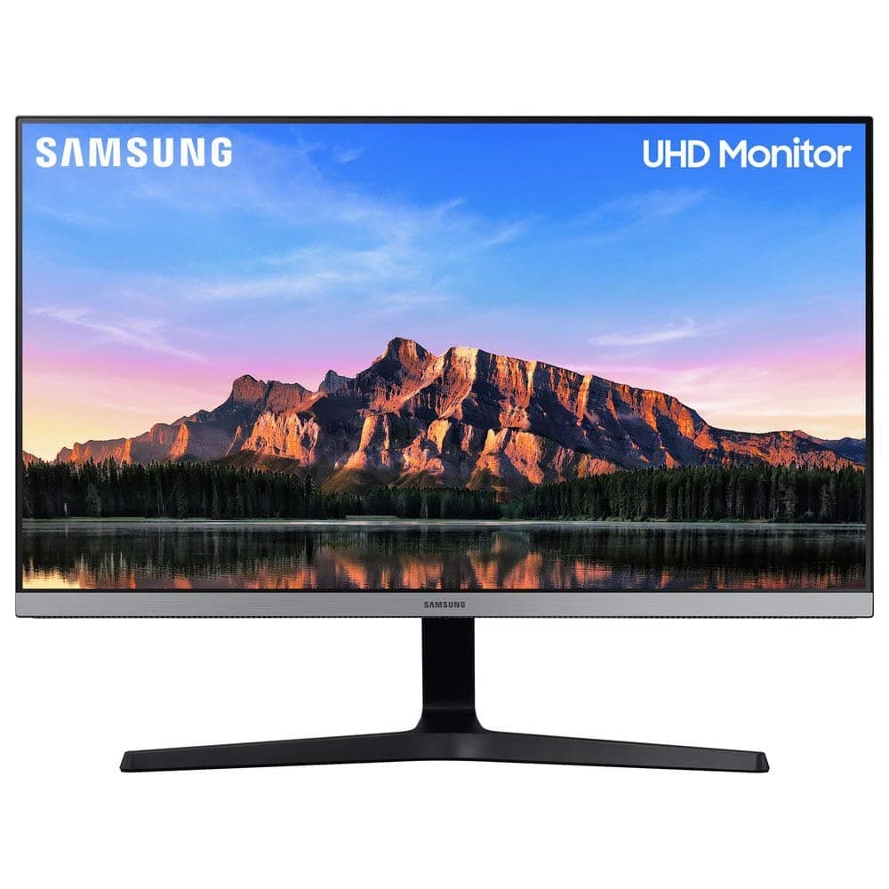 Samsung LU28R550UQUXEN 28" UR55 4K UHD Monitor - Ultra HD 3840 x 2160, HDR10+, Freesync, 2 x HDMI, Displayport, Dark Grey