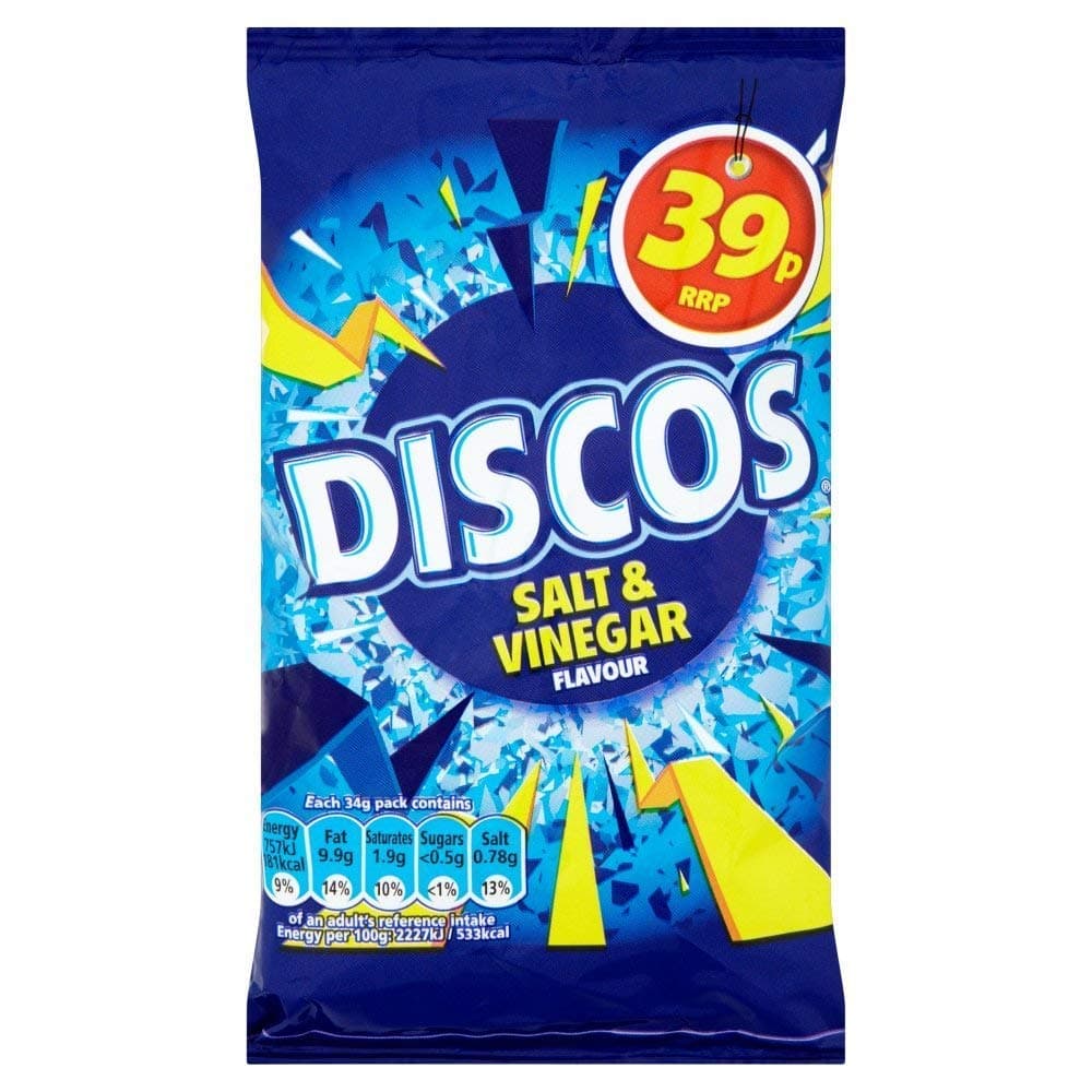 (30 Pack) Discos Salt & Vinegar - 34g
