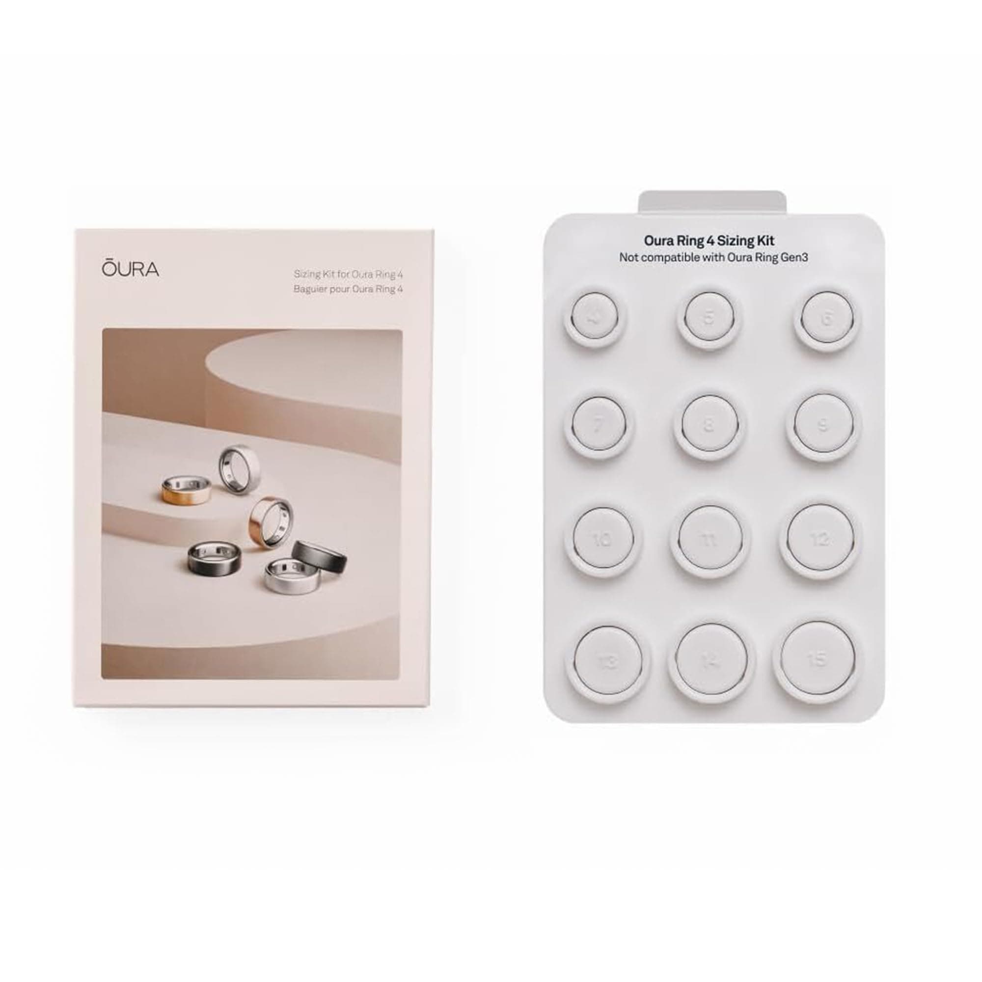 Oura Ring 4 Sizing Kit - Size Before You Buy - Unique Sizing Classification for Smart Rings - Receive Credit for Purchase