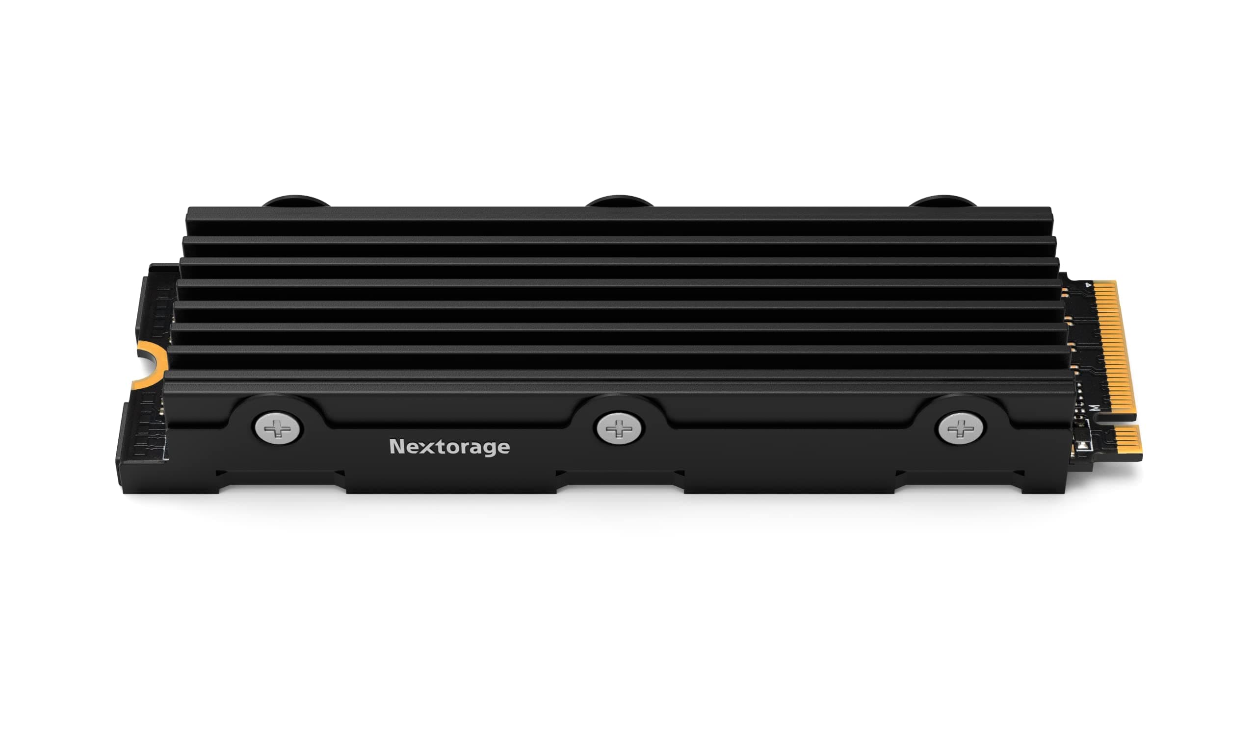 Nextorage 1TB(1000GB) Internal SSD compatible with NEW PS5 console and PC M.2 2280 Gen4 NVMe with Heatsink NEM-PAB1TB/N SYM Maximum Transfer Rate Read: 7400MB/s, Write: 6100MB/s, Solid State Drive