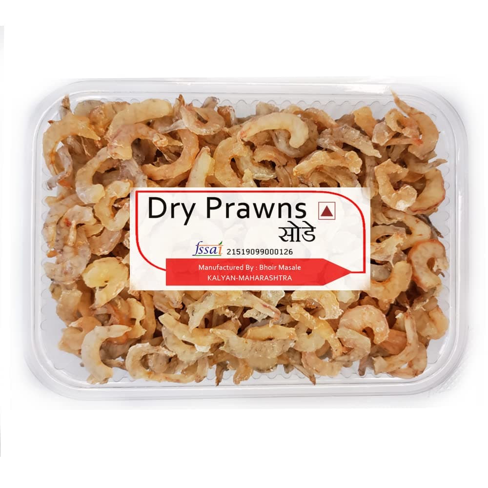 sode prawn Meat Shell Removed Dried Prawns 125 gram Ready to Cook Totally Cleaned