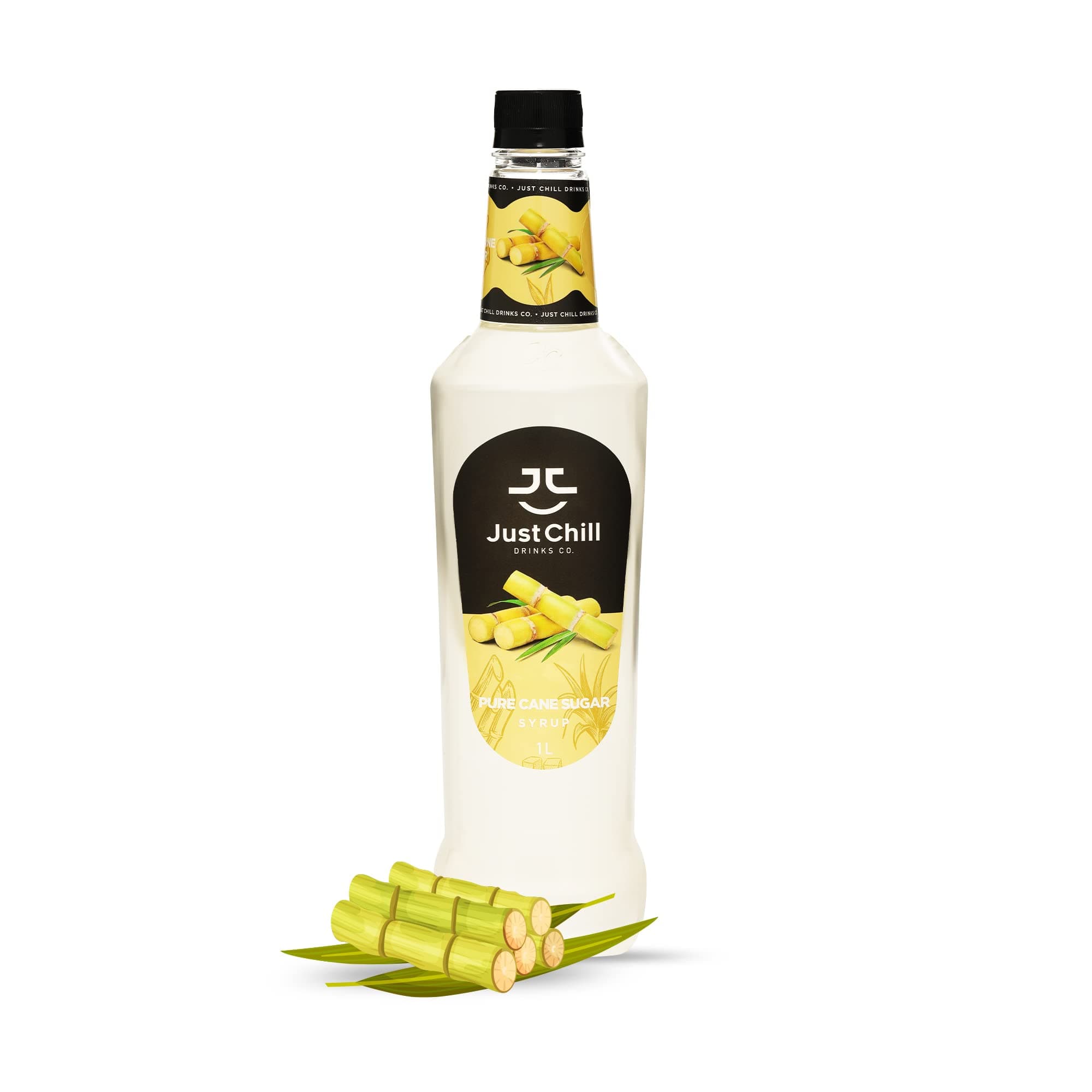 Drinks Co Just Chill Drinks Co. Sugarcane Fruit Syrup, 1 Litre - Fresh Delightful Fruit Flavor - Non-GMO, Vegan, Gluten Free