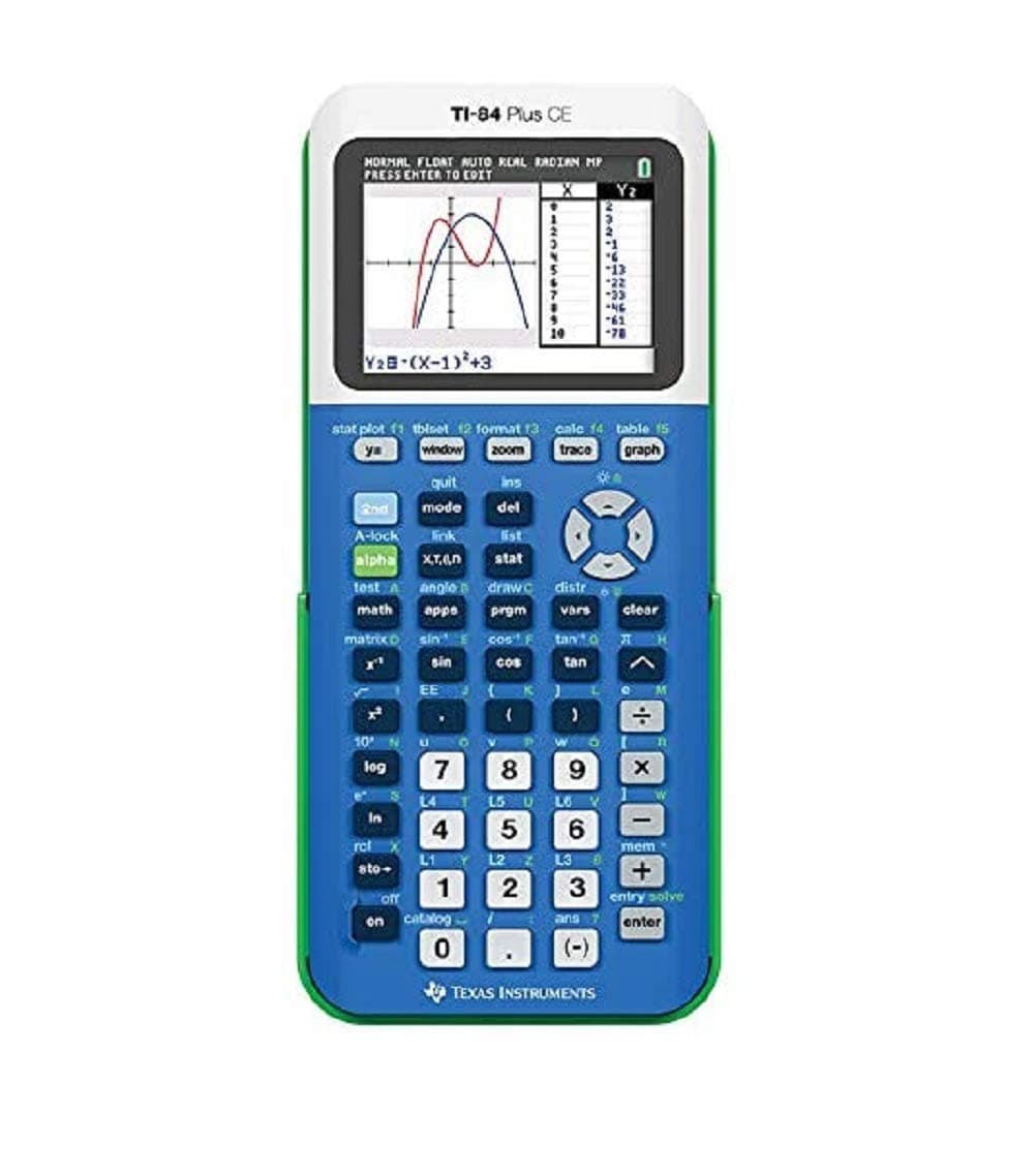 Texas Instruments TI-84 Plus CE Color Graphing Calculator, Trifecta