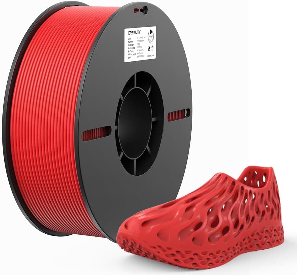 3 idea Imagine Create Print CR-TPR 65A 2.85mm 3D Printing Filament 1kg Red Color