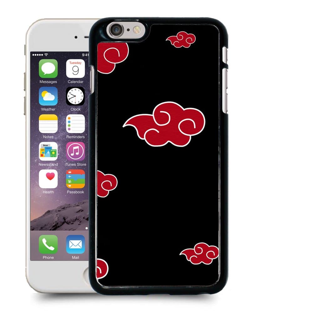 Case88 Designs Naruto Akatsuki Emblem Protective Snap-on Hard Back Case Cover for Apple iPhone 6 Plus 5.5"