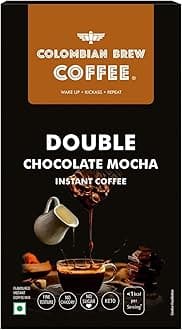 Double Chocolate Mocha Instant Coffee, Vegan, No Sugar - 50gm