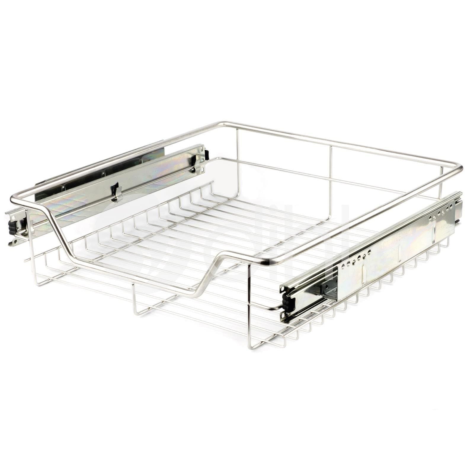 500mm Pull Out Chrome Wire Basket Drawer for Kitchen Cabinets Cupboards