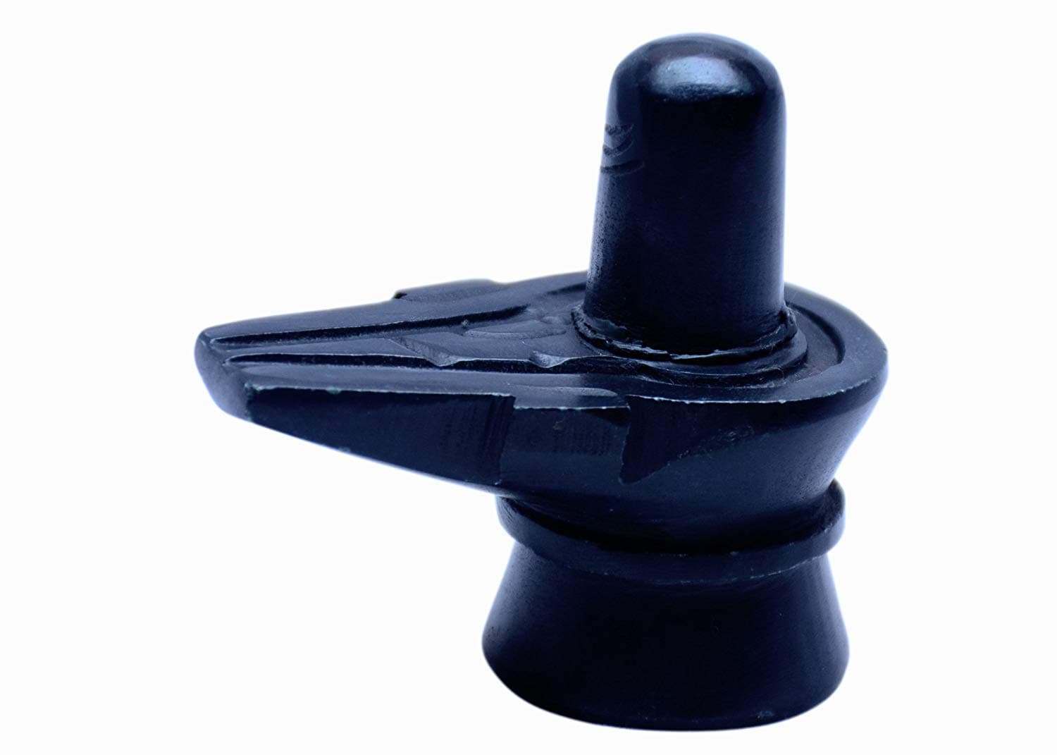 SAGARPrem Stone Shivling (Black, 8 cm)