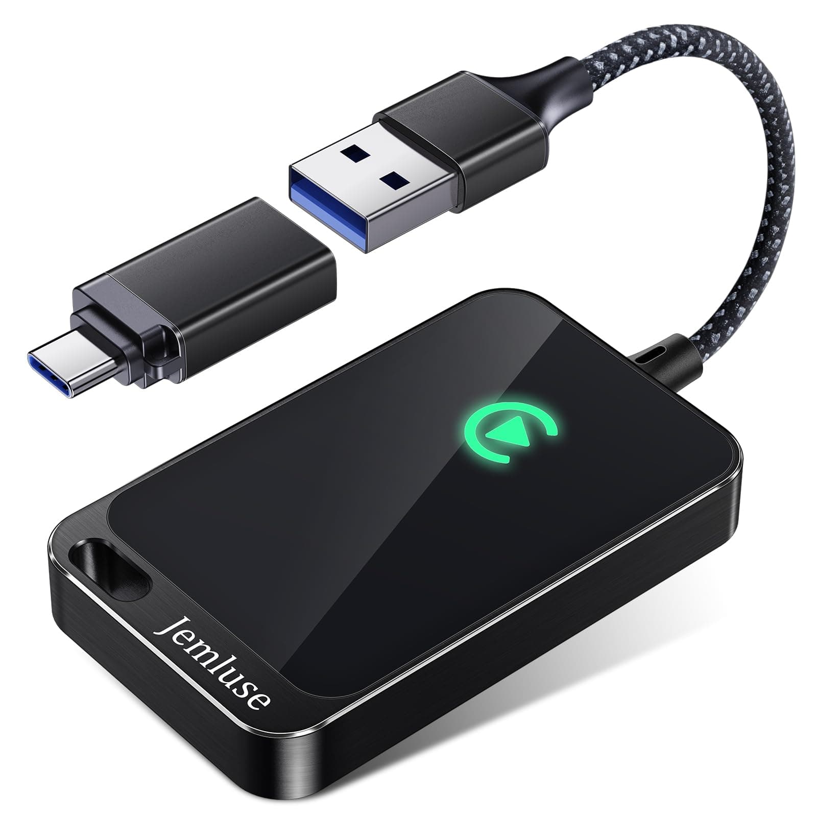 Wireless CarPlay Adapter for Apple - Stable Fast Connection for Convert Factory Wired to Wireless CarPlay Dongle Cars for iPhone - No Latency from iOS 10+ to Screen w/USB C(Matte Black)