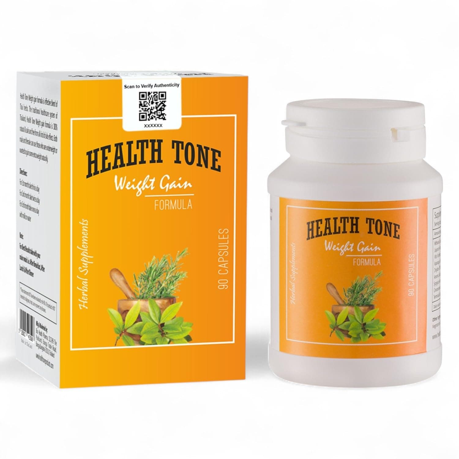 Health Tone Weight Gain Capsule (500mg) - 90 Capsules