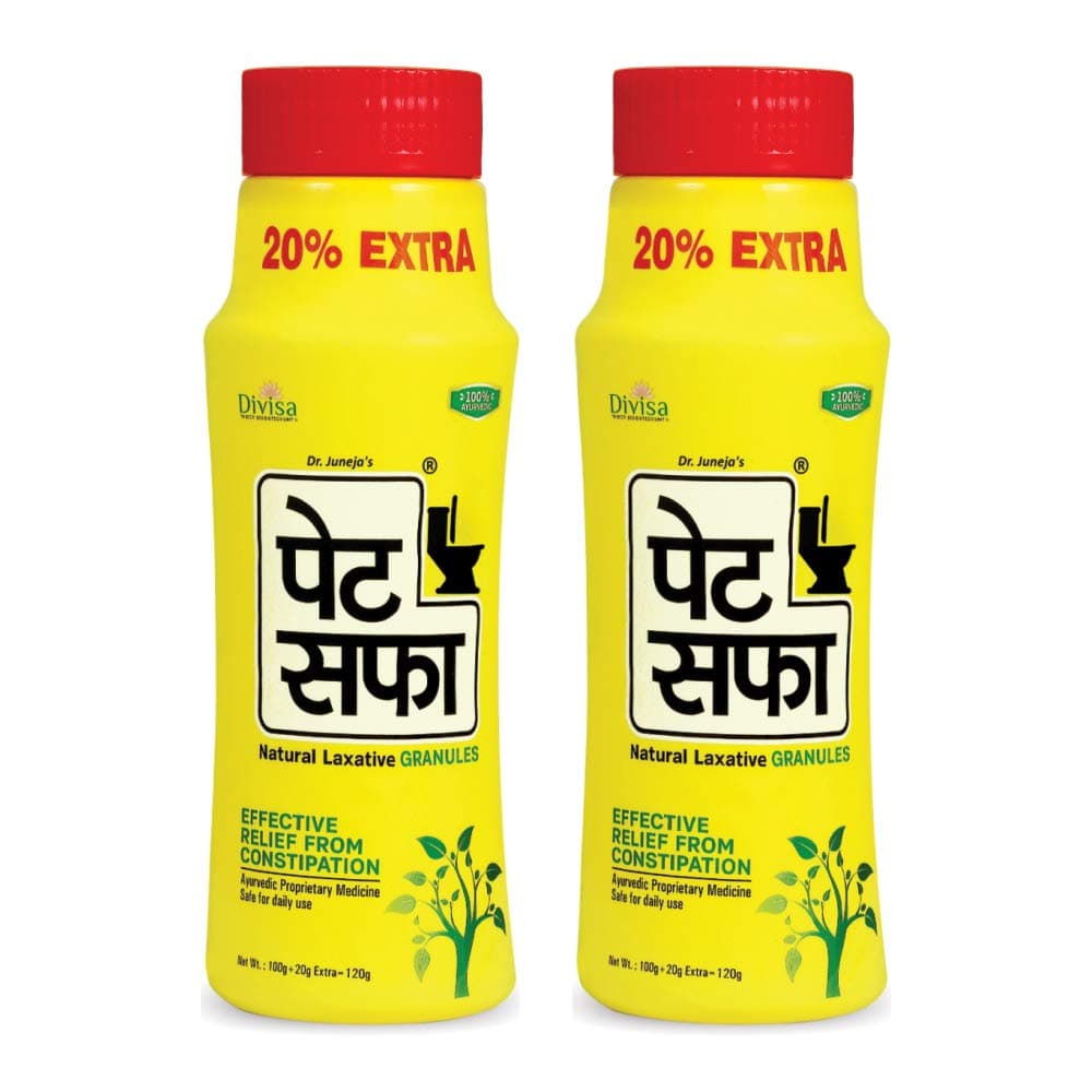 Granules | Natural Laxative | Constipation Relief | Relief from disgetive problems like Acidity, Gas & Bloating - 120 Gram (Pack Of 2)