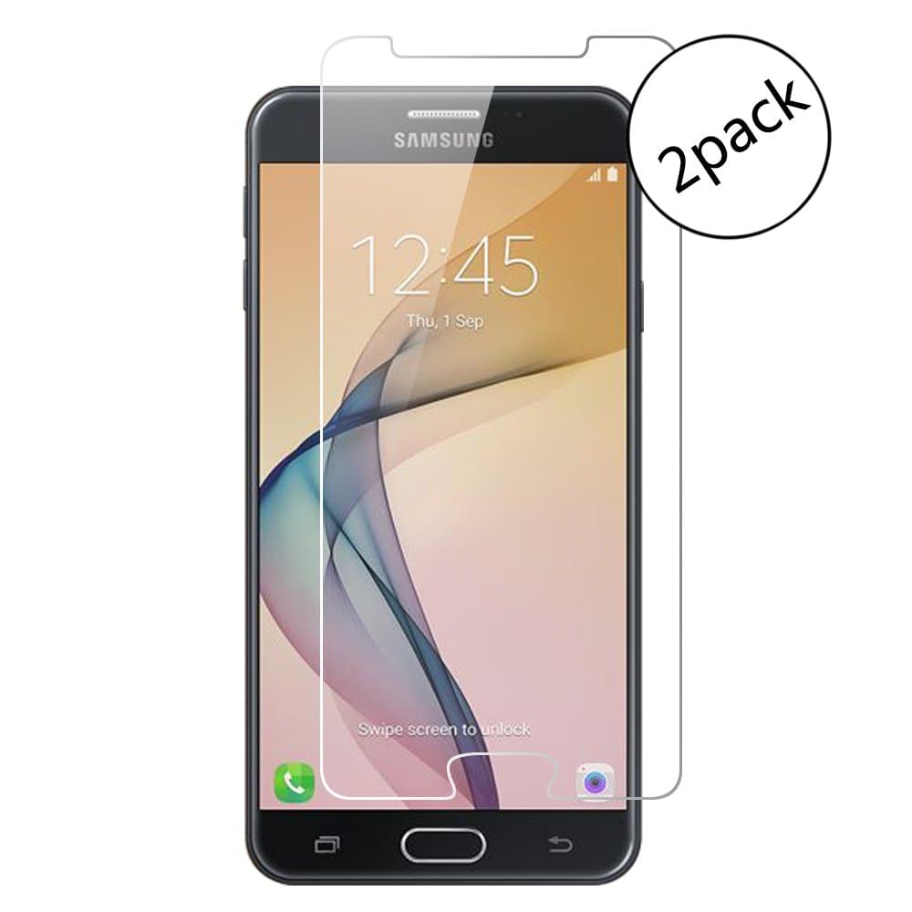 [2 Pack] Samsung Galaxy J7 Prime Screen Protector, Wrcibo Premium Tempered Glass Screen Protector for Samsung Galaxy J7 Prime with [9H Hardness] [Anti fingerprint] [Smooth Touch] [Scratch Resist] [No Bubble]