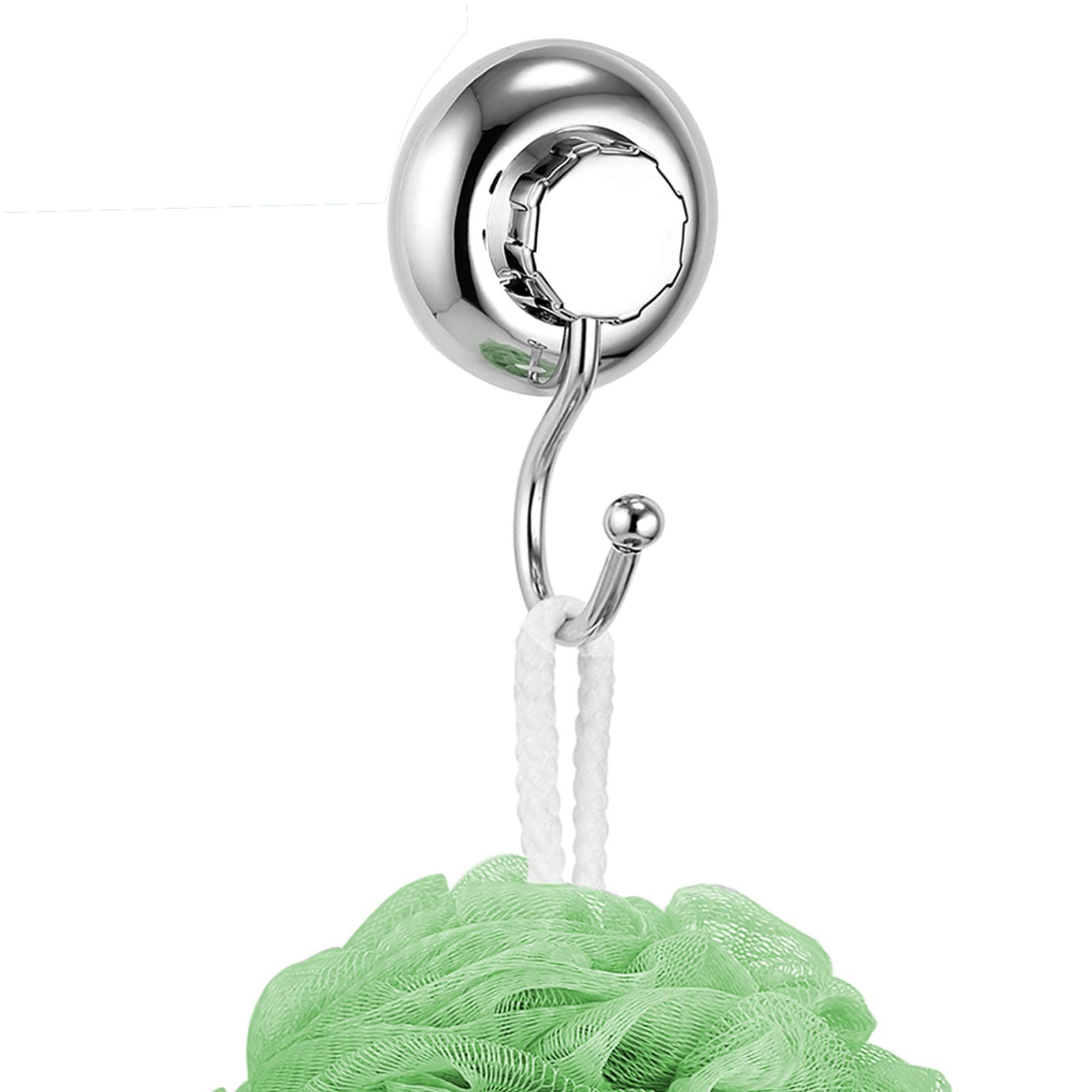 No-Drilling/Suction Cup Single Robe Hook - Vaccum System - Stainless Steel Never Rust - for Bathroom & Kitchen Storage