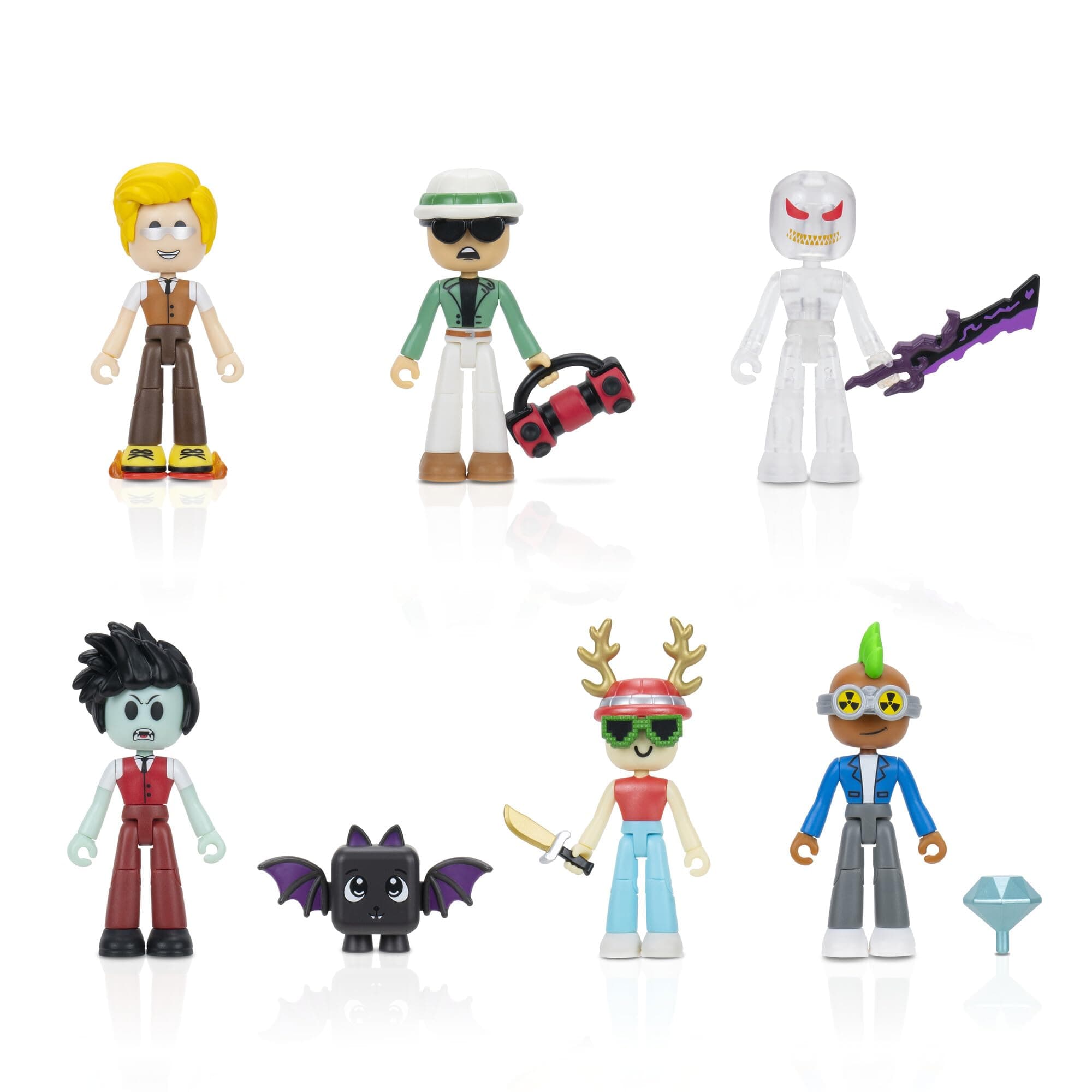 MM2: Powers Pack - Six 2.75-Inch Figures with Mix-and-Match Plus Six Accessories, Checklist, and Exclusive Virtual Item Code