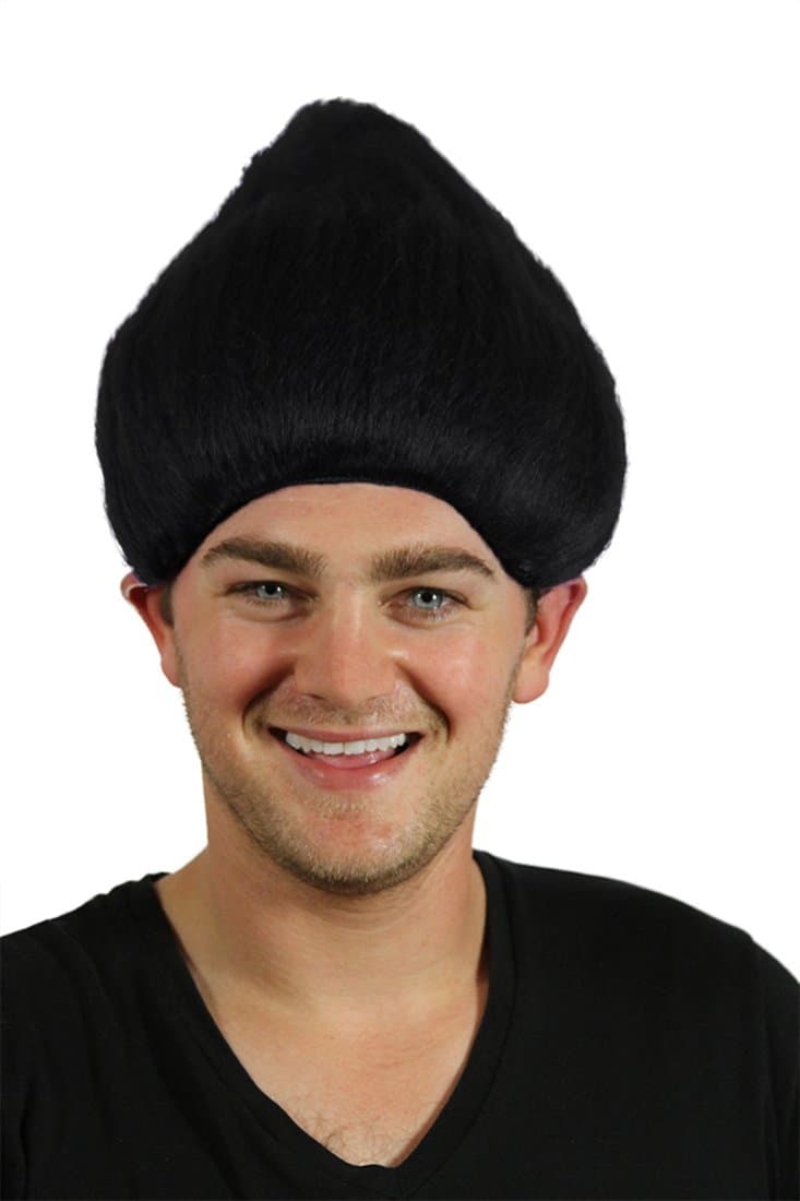 Black Troll Wig Branch One Size Fits All