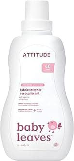 ATTITUDE Fabric Softener, Fragrance Free, 33.8 Fluid Ounce