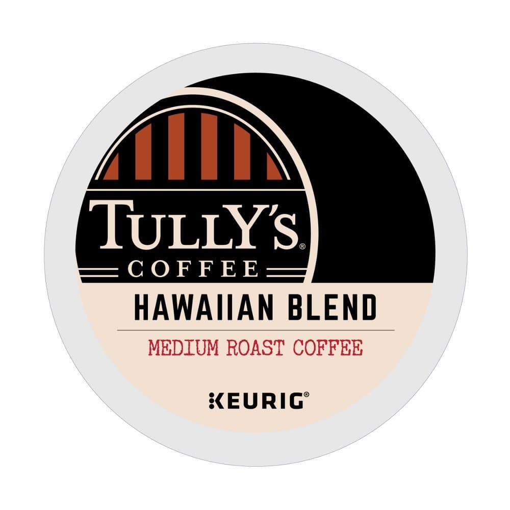 TULLY'SCoffee Hawaiian Blend, Medium Roast, Extra Bold, 24 Count Size: 24 Count FlavorName: Hawaiian Blend Model: 24 K-Cups (Home & Kitchen)