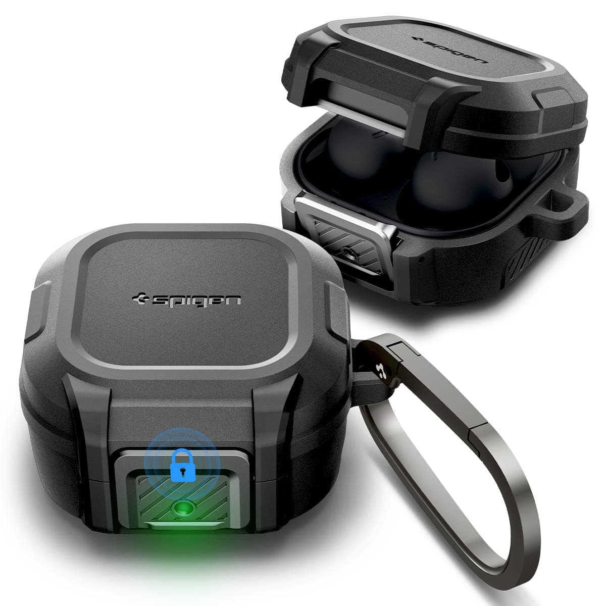 Spigen Lock Fit Case Compatible with Samsung Galaxy Buds 2 Pro/Galaxy Buds Live - Black