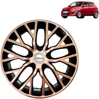 PRIGAN Swift Copper Black Wheel Cover 14" for Swift (Set of 4 Pcs) (Press Fitting) Model- Phantom Copper 14