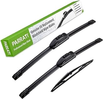 PARRATIHigh Performance Premium All-Season Automotive Windshield Wipers with Rear Wiper Blades , Replacement for 2005-2010 Jeep Grand Cherokee ,Easy to Install 21"+21"+14"(Set of 3)