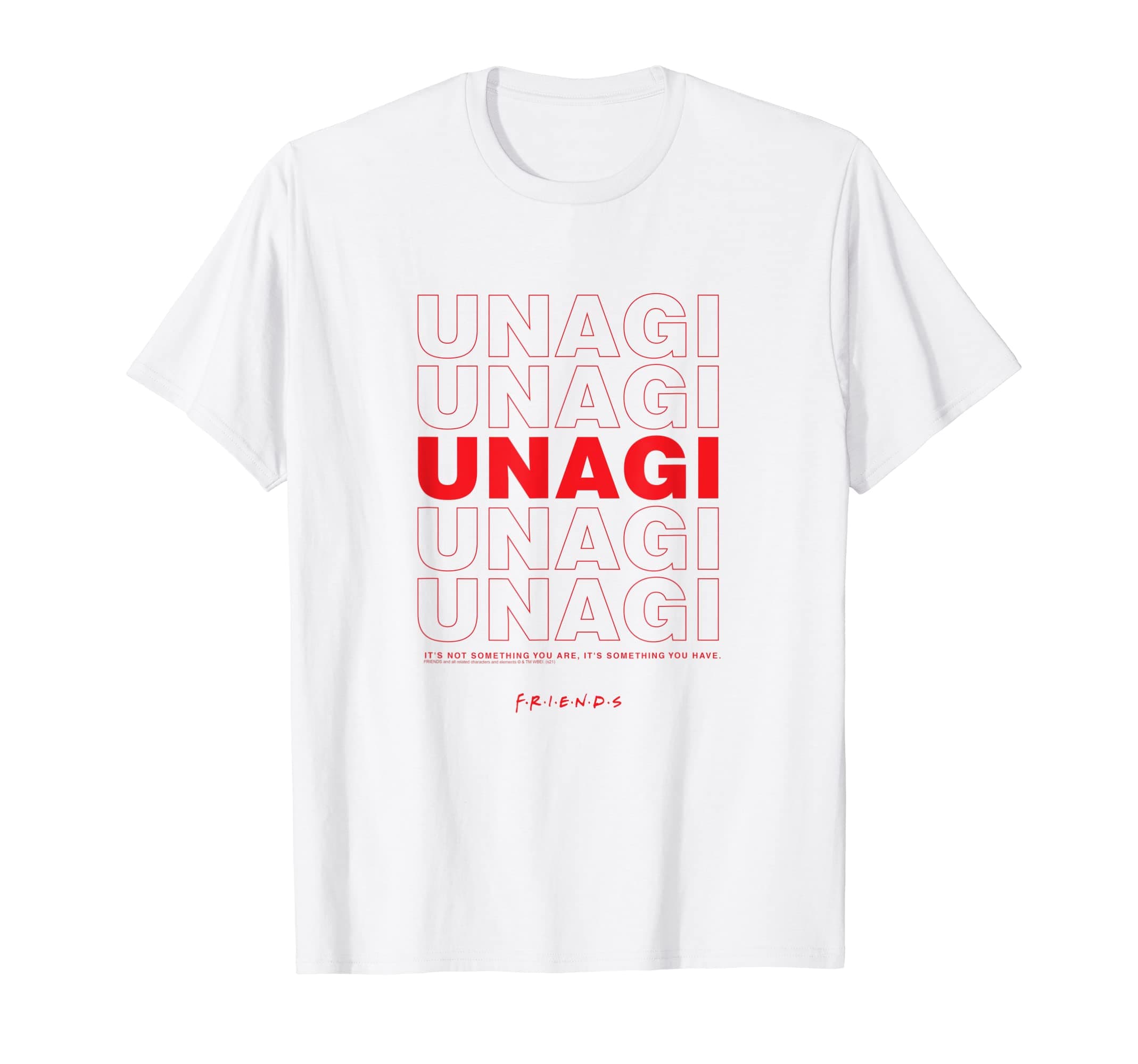 FRIENDSUnagi Takeout Text T-Shirt