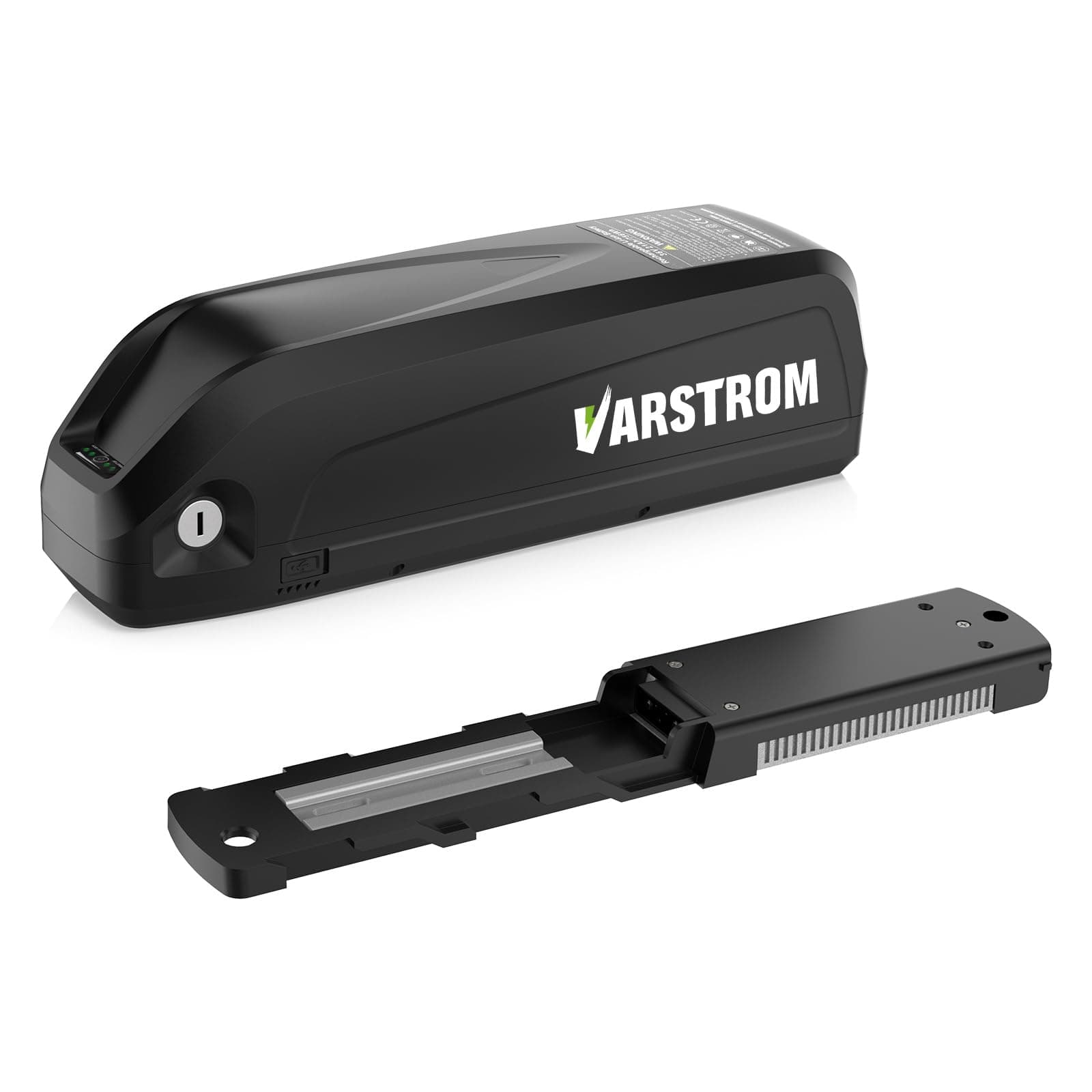 Varstrom Lithium-Ion Ebike Battery - 48V 52V 36V Options, Multi-Capacity (30Ah 25Ah 20Ah 18Ah 15Ah 13Ah), Compatible with BAFANG Pexmor AW Ebike Conversion Kit, Mid Motor and Hub Motor (0-2000W)