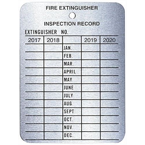 4-Year Metal Inspection Tag (100 Pack)
