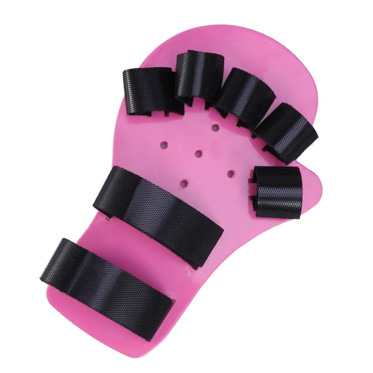 EXCEART Orthotics Fingerboard Stroke Hand Splint Training Support Hand Wrist Training Orthosis Device for Kids Children 5-10 Years Old (Long Style, Pink)