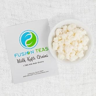 2 TBSP Milk Kefir Grains and ebook “Milk Kefir Unleashed by Thomas Egbert” - Fresh Live Active Probiotic Starter Cultures