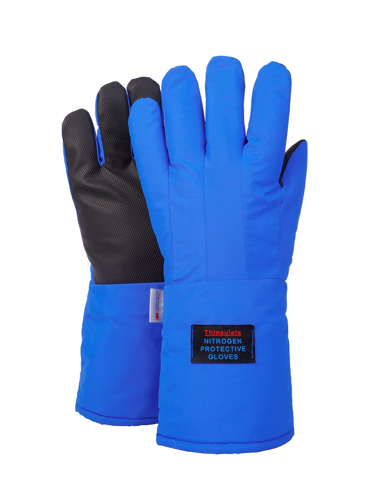 Cryogenic Gloves Low Temperature LN2 Liquid Nitrogen Protective Gloves Cold Storage Safety Frozen Gloves (Black Mid Arm Length/15)