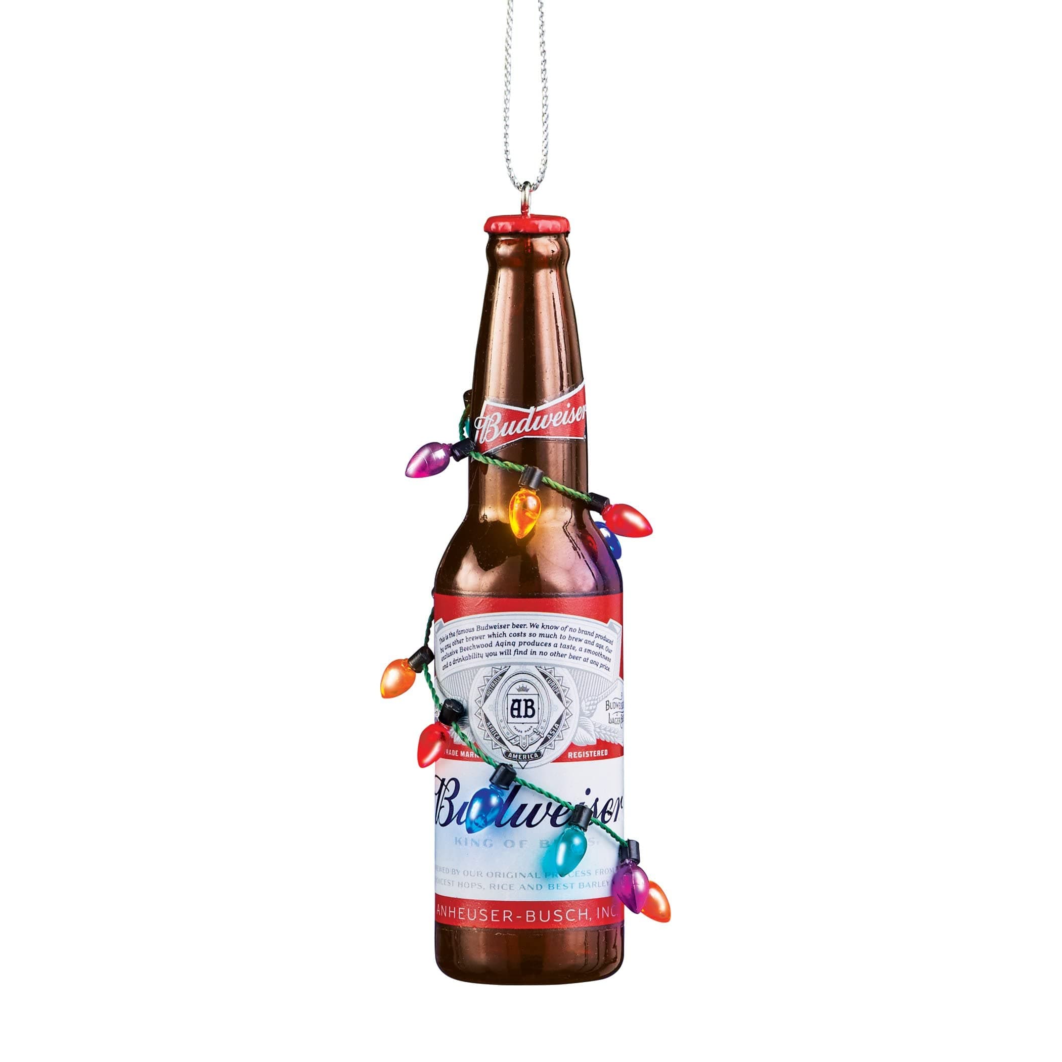 Budweiser Bottle w/ Bulbs Ornament