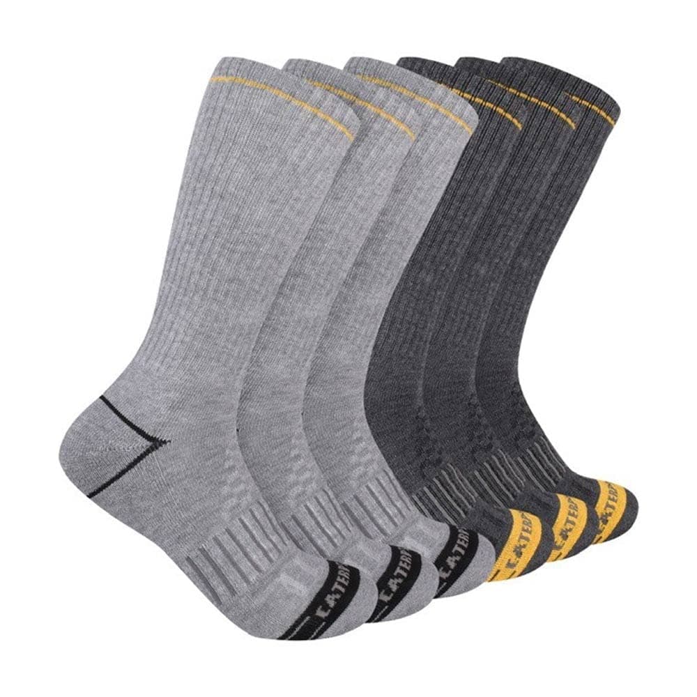mens 6-pack Half Cushioned Crew Socks