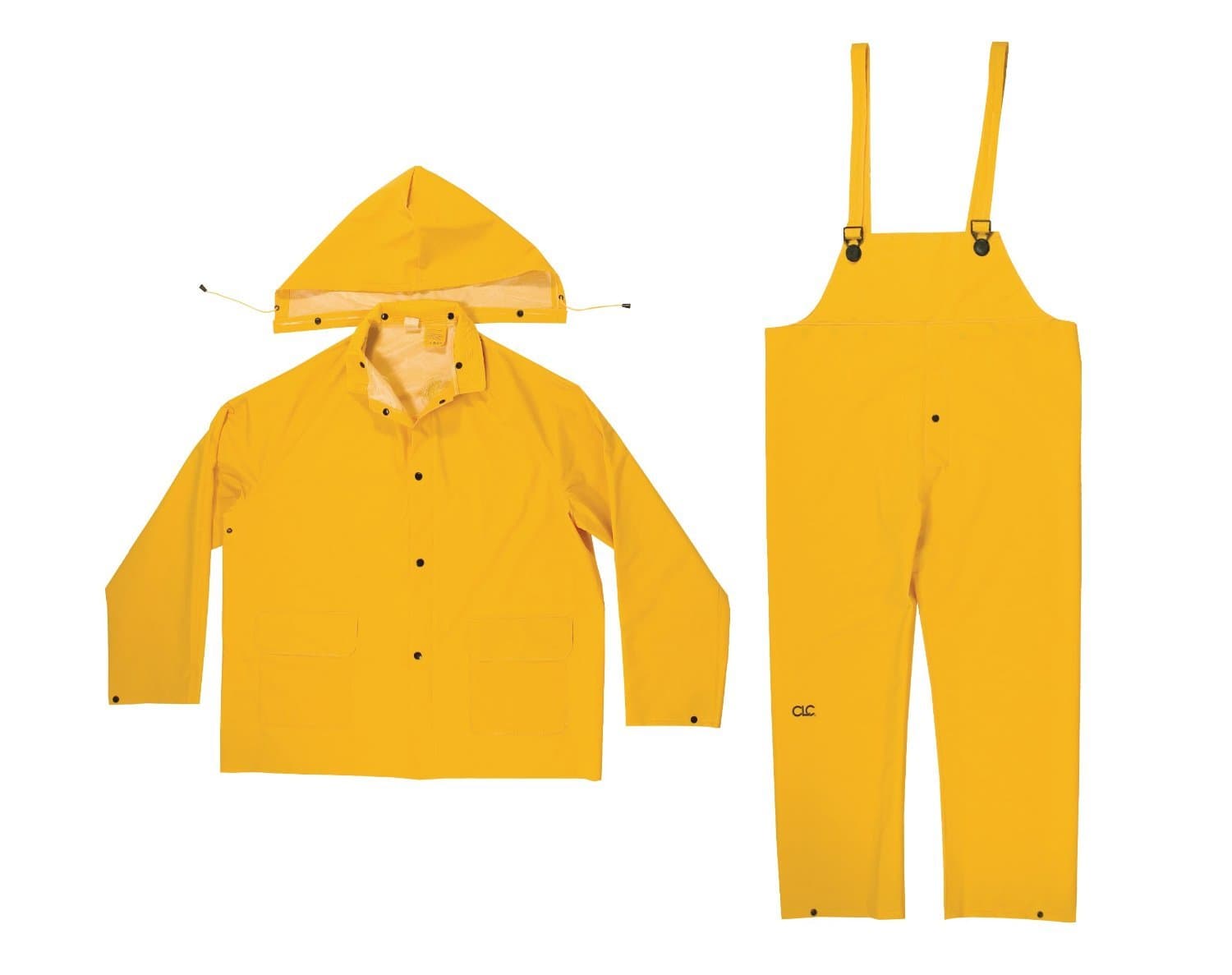 3 Pc. PVC / Poly Heavy Duty Yellow Rainsuit (Small)
