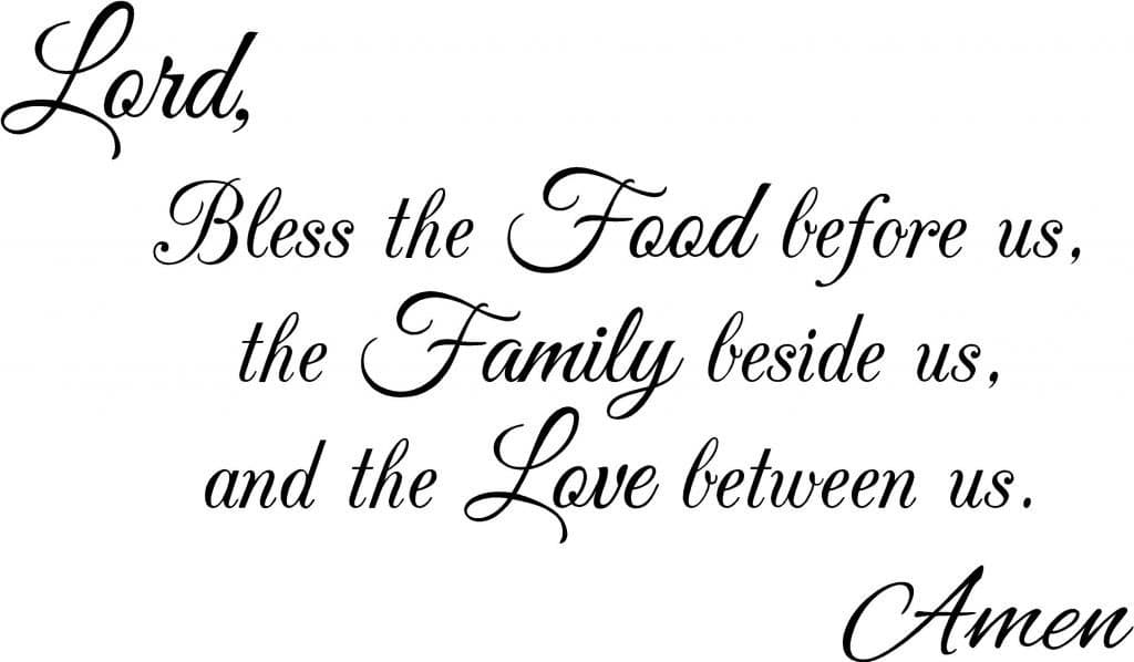 Lord Bless Vinyl Wall Decal - Large, Black