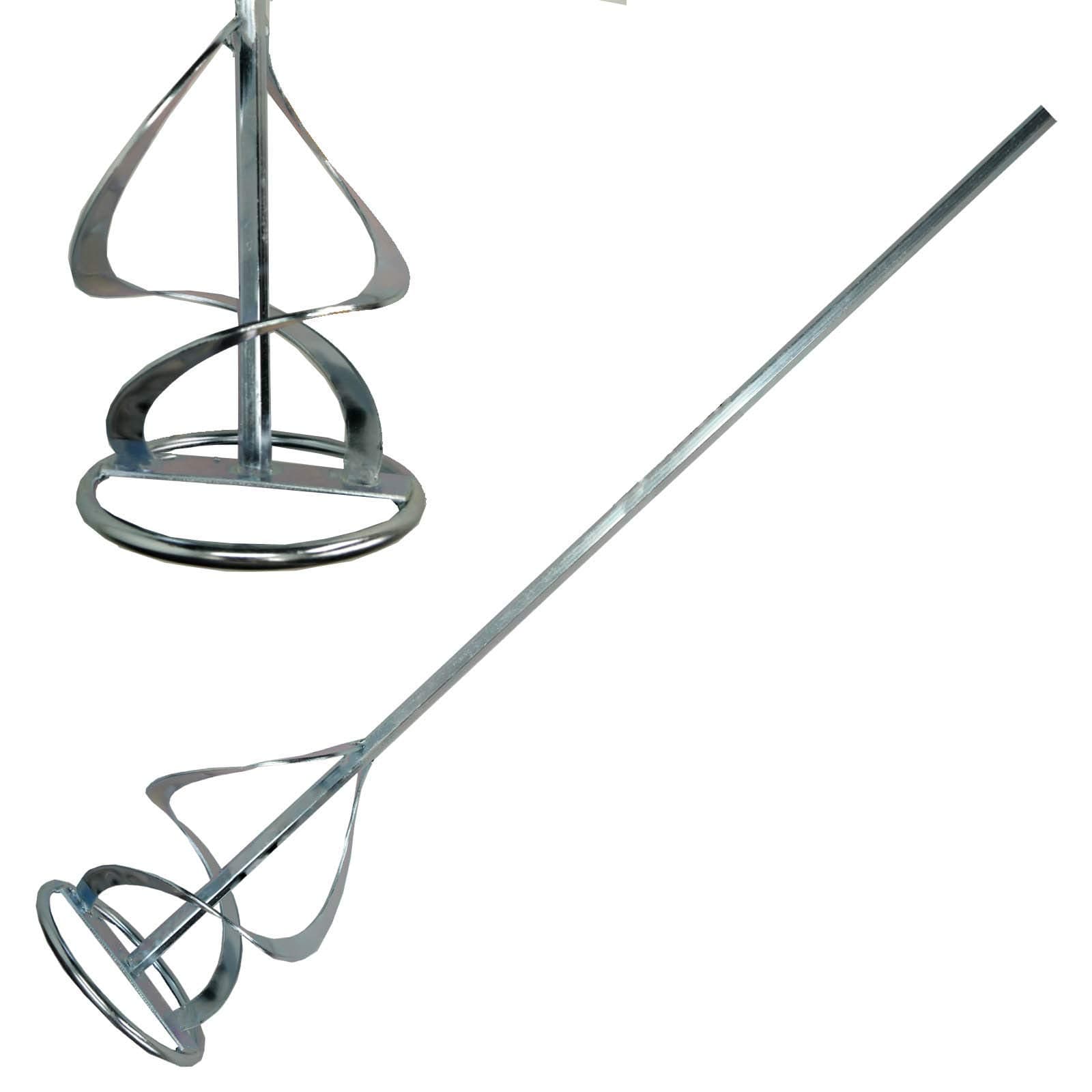 Paddle Mixer for Plaster Multi Mixer Used with Drill to Mix Motar, Plaster, Render Whisk, Paint Whisk, Cement, Concrete, Jointing Compound Mixer 100mm x 600mm