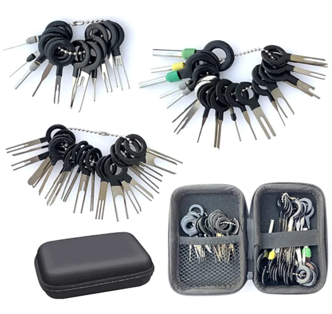 Terminal Removal Tool kit for Car, 52Pcs Terminal Ejector Kit Pin Removal Tools for Car Pin Extractor Electrical Removal Tools