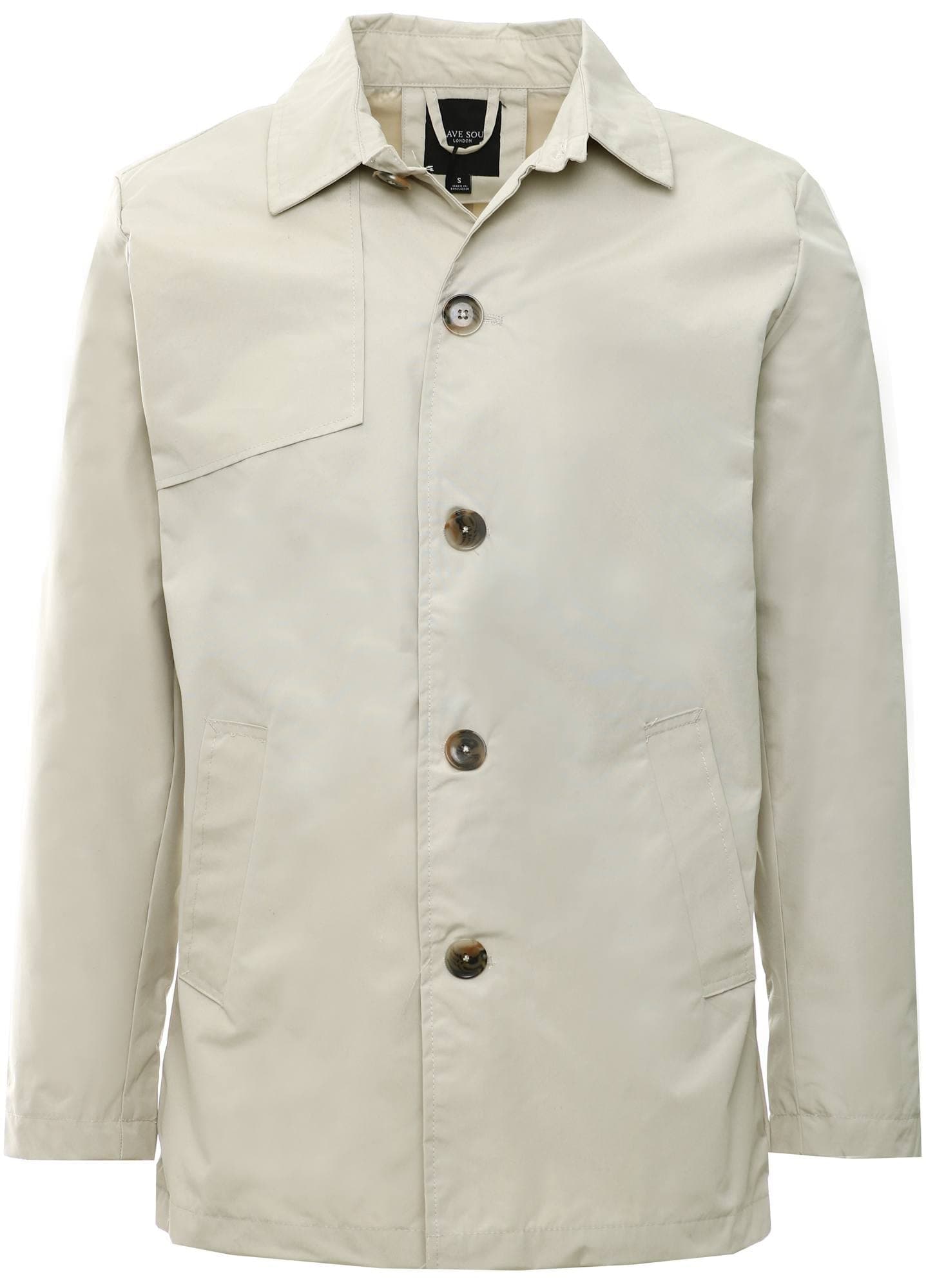 Mens Lightweight Jacket Buttoned Collared Long Sleeve Coat for Men, Size- S to 2XL