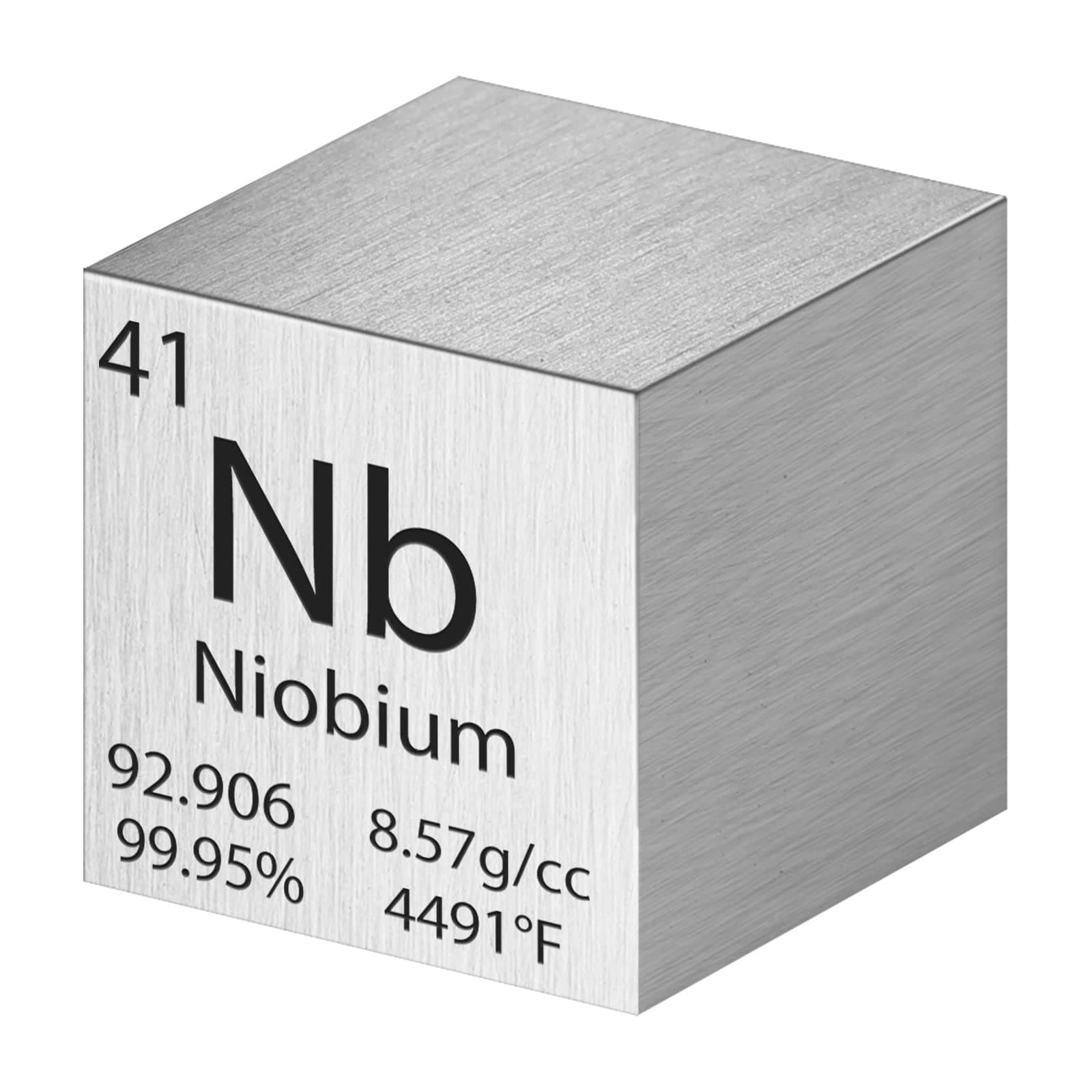 Cube Density Cubes High Density Element for Element Collections Lab Experiment Material Heavy Small Objects Experience(1 Inch,Niobium)