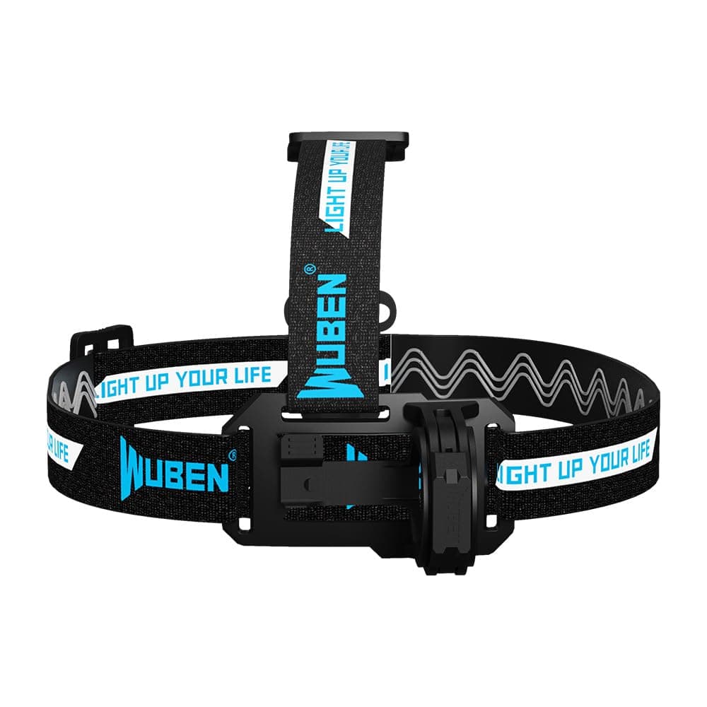 WUBEN X0 Adjustable Headlamp Bracket, Black LED Headlamp Hand Strap for Rechargeable Headlamp Flashlight for Outdoor Activities, Camping, Hiking, Fishing, Walking, Tools(Flashlight not include)