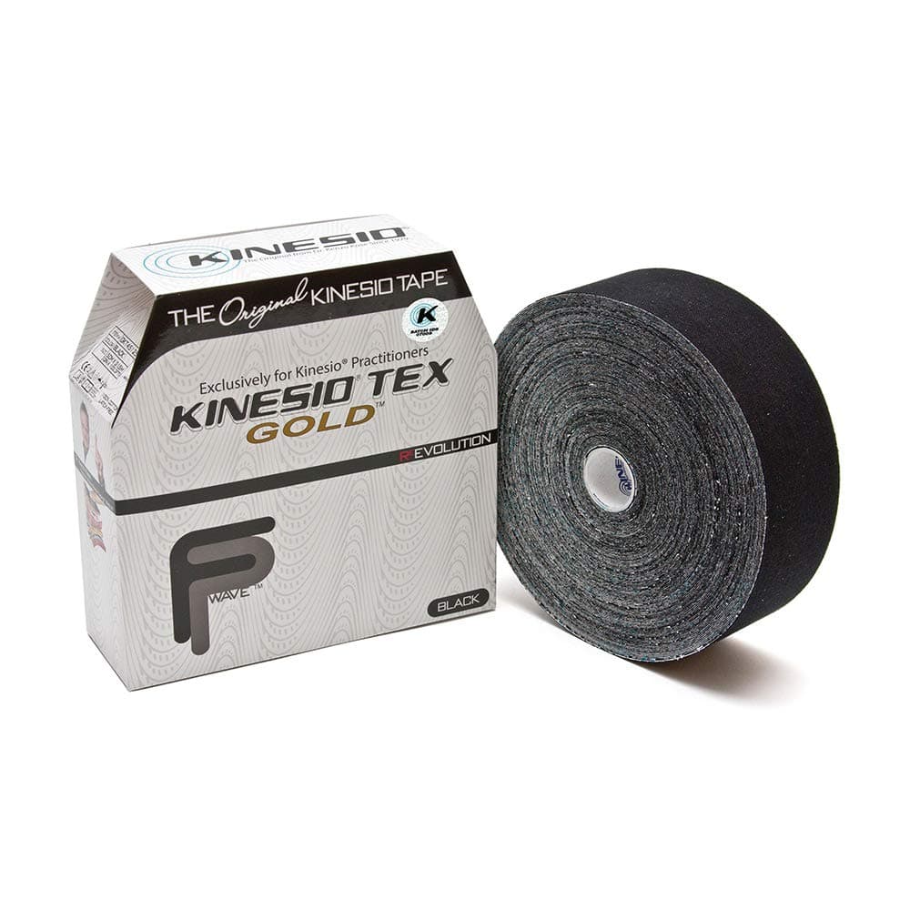 2" Kinesio® Tex Gold W/R Black FP Bulk
