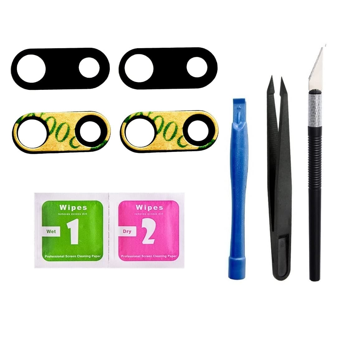 (Pack of 2) Back Rear Camera Glass Lens Replacement for iPhone 7 Plus & 8 Plus (5.5 inch) Preinstall Adhesive