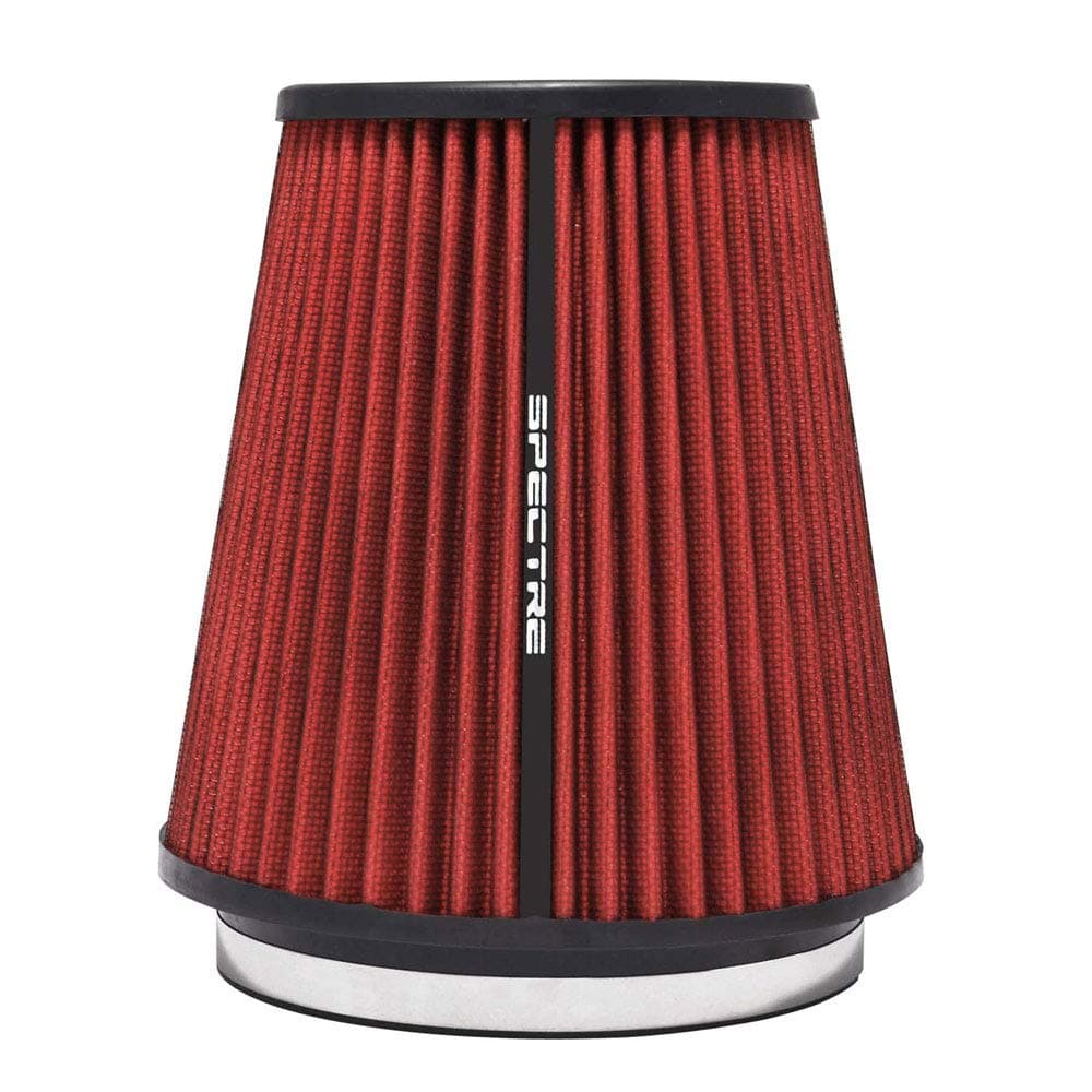Spectre Universal Clamp-On Air Filter: High Performance, Washable Filter: Round Tapered; 6 in (152 mm) Flange ID; 8.5 in (216 mm) Height; 7.719 in (196 mm) Base; 5.125 in (130 mm) Top, SPE-HPR9891