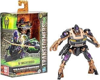 Transformers Toys Transformers: Rise of the Beasts Deluxe Class Nightbird Toy, 5-Inch, Action Figure Toys For Boys and Girls Ages 6 and Up