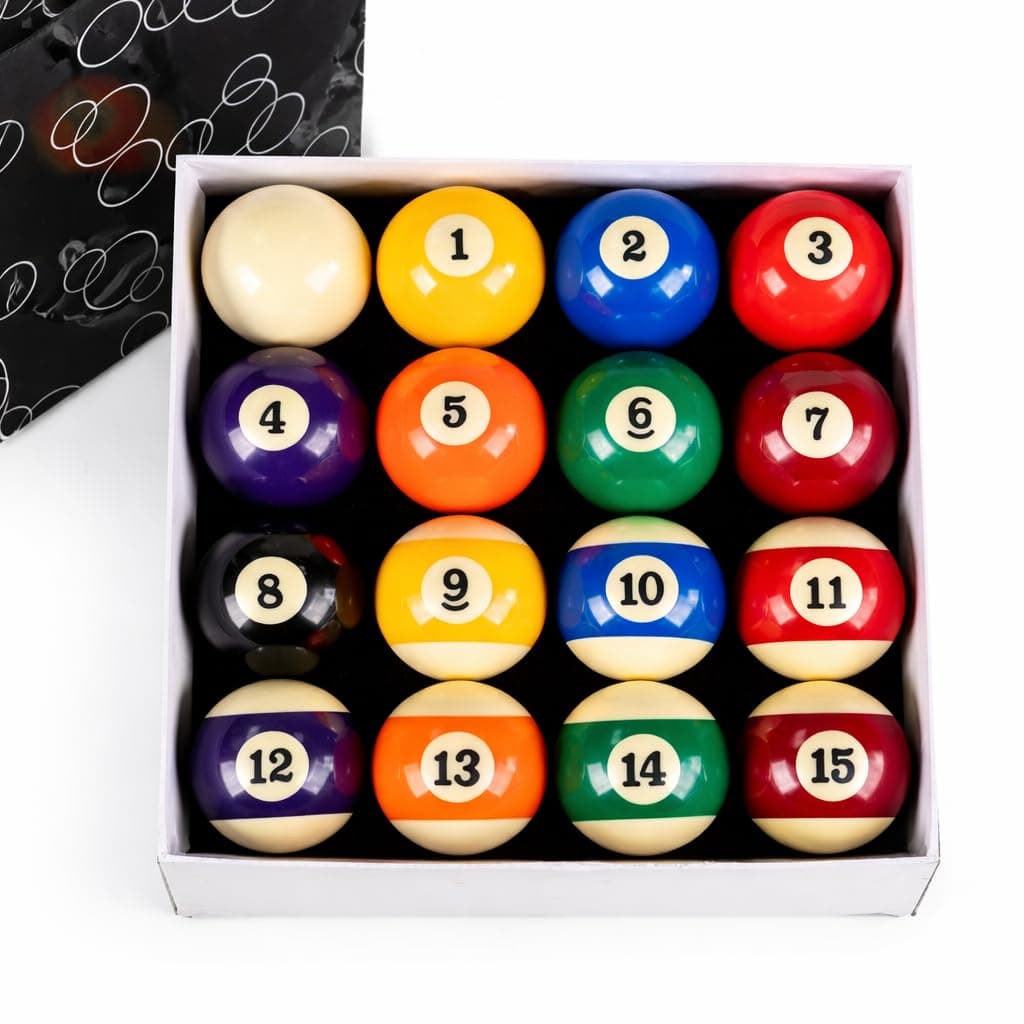 Billiard Pool Table Ball Set - 16 Balls || Size of the Ball - 52.5 MM
