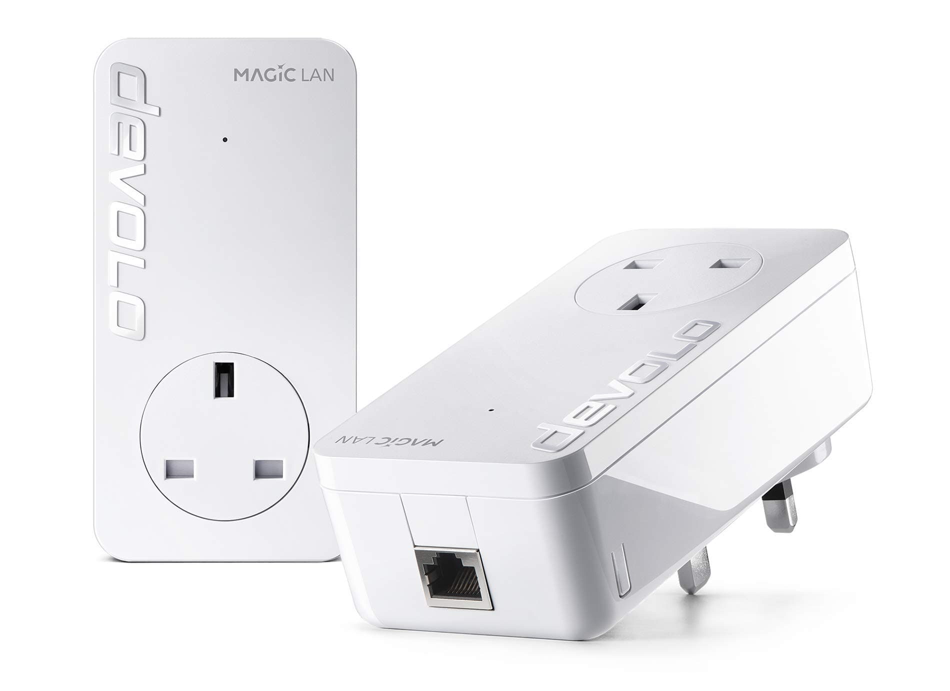 Magic 1-1200 LAN Powerline Starter Kit, Stable Home Working, High Performance (Up to 1200 Mbps for Your Powerline Home Network, Internet from Any Wall Socket, Plug and Play, Easy Config)