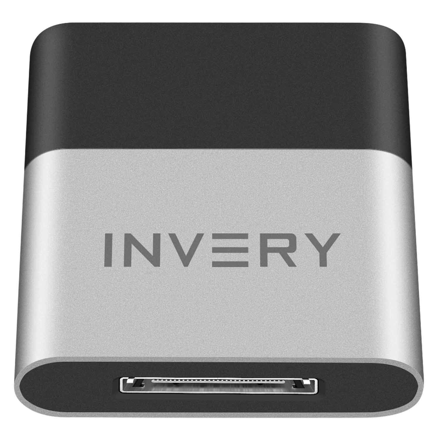 INVERY DockLinQ Pro 30 Pin Bluetooth 5.0 Adapter Receiver for Bose Sounddock and Other 30pin iPod iPhone Music Docking Station(not for cars)