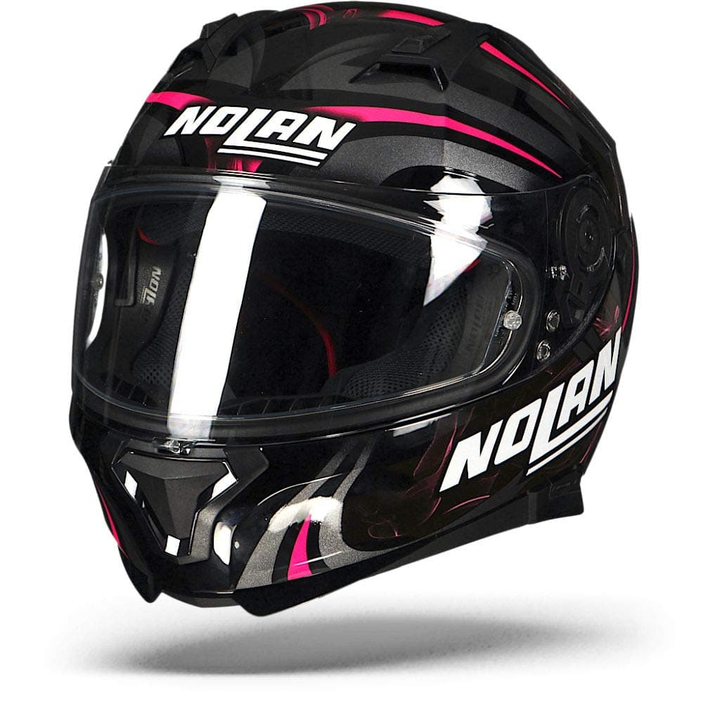 NOLAN N87 LEDLIGHT N-COM GLOSSY BLACK L