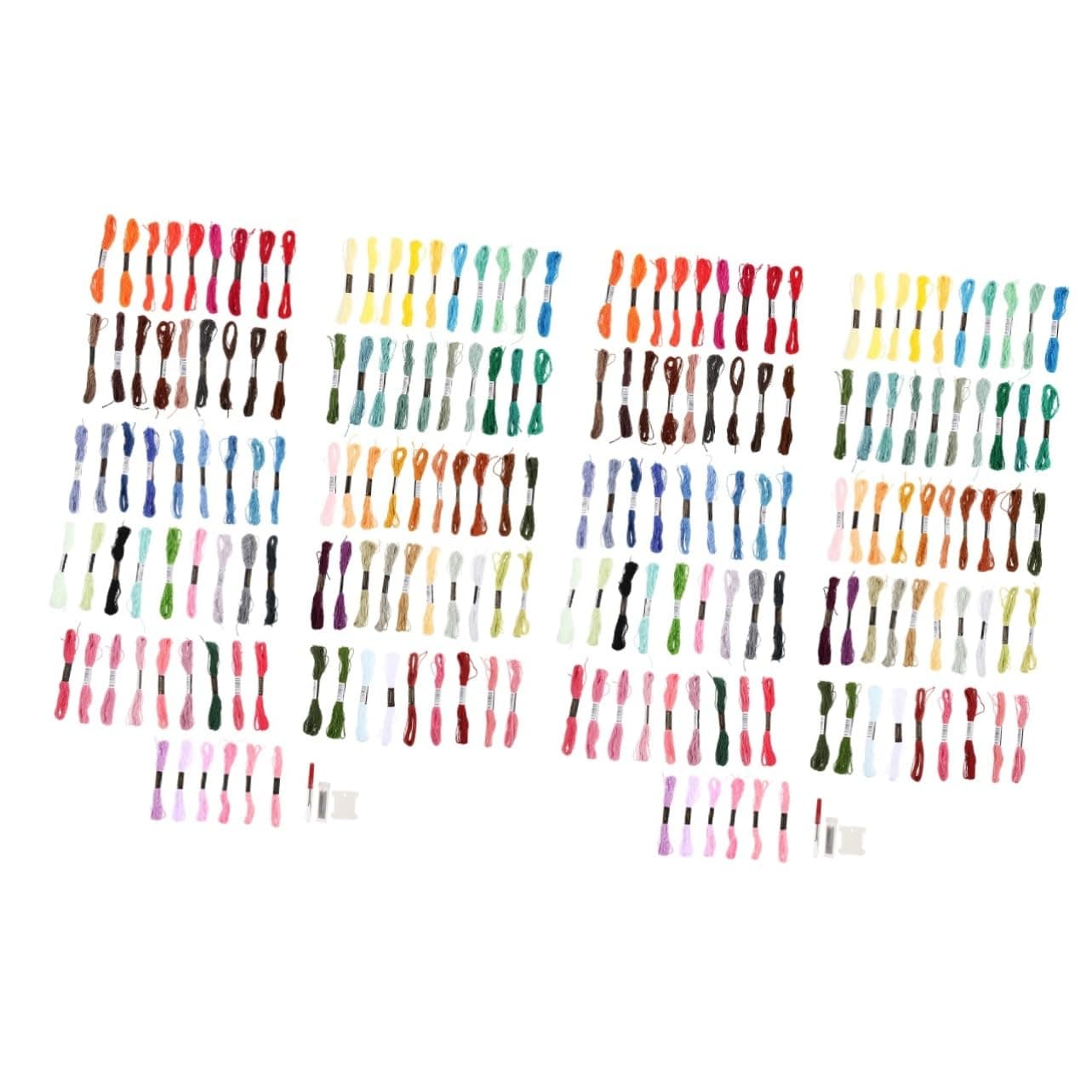 STOBOK Professional Sewing Kits 2 Sets Stitch Thread Convenient Embroidery Floss Diy Embroidery Floss Sewing Threads Floss Dmc Embroidery Thread Bangle Polyester Multifunction Friendship